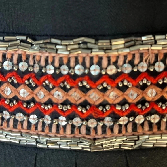 Monsoon Breaded Plus Size Women’s Maxi Dress Boho Tie Waisted Black - Picture 13 of 14